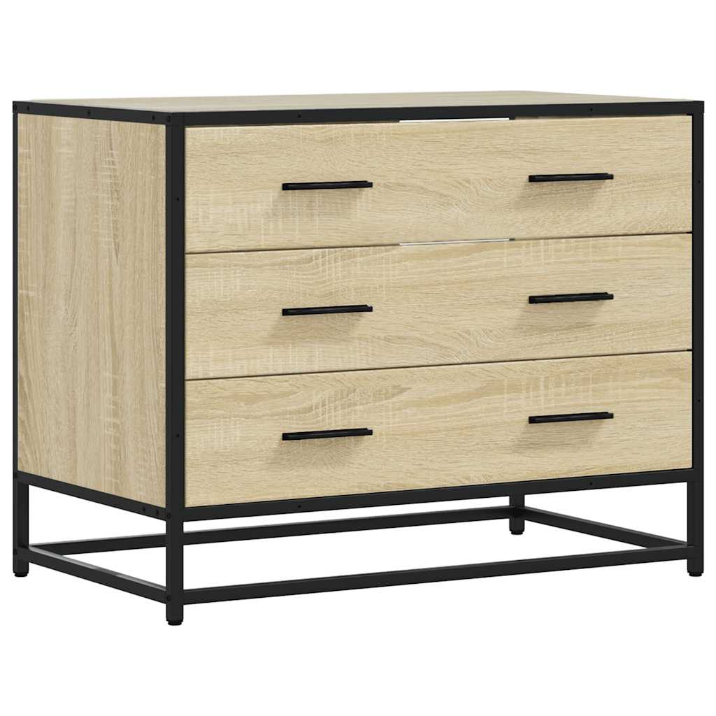 Vidaxl ladekast 70x41x56 cm bewerkt hout sonoma eikenkleurig