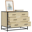 Vidaxl ladekast 70x41x56 cm bewerkt hout sonoma eikenkleurig