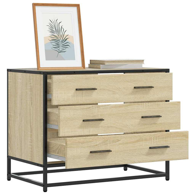 Vidaxl ladekast 70x41x56 cm bewerkt hout sonoma eikenkleurig