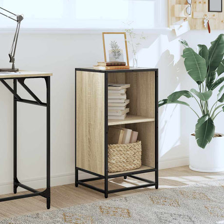 Vidaxl boekenkast 40x35x76 cm bewerkt hout sonoma eikenkleurig