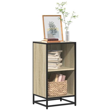Vidaxl boekenkast 40x35x76 cm bewerkt hout sonoma eikenkleurig