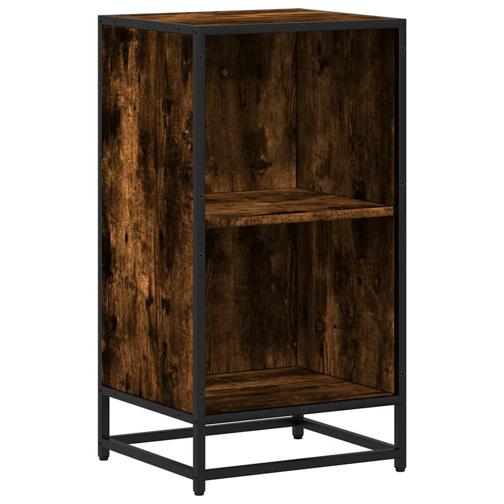 Vidaxl boekenkast 40x35x76 cm bewerkt hout gerookt eikenkleurig