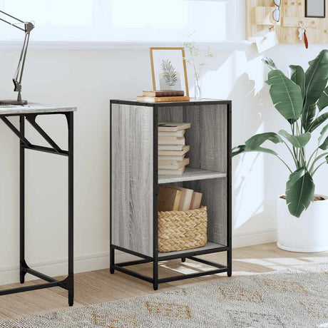 Vidaxl boekenkast 40x35x76 cm bewerkt hout grijs sonoma eikenkleurig