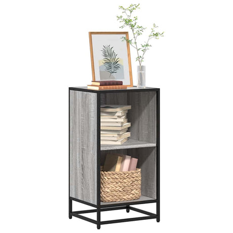 Vidaxl boekenkast 40x35x76 cm bewerkt hout grijs sonoma eikenkleurig
