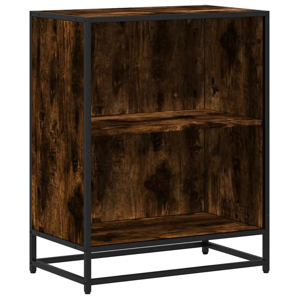Vidaxl boekenkast 60x35x76 cm bewerkt hout gerookt eikenkleurig