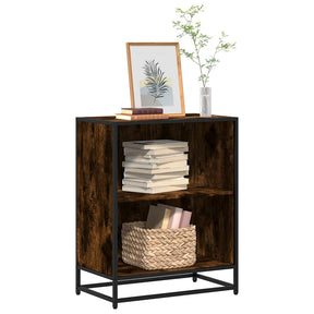 Vidaxl boekenkast 60x35x76 cm bewerkt hout gerookt eikenkleurig