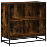 Vidaxl boekenkast 80,5x35x76 cm bewerkt hout gerookt eikenkleurig