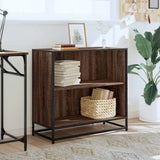 Vidaxl boekenkast 80,5x35x76 cm bewerkt hout bruin eikenkleur