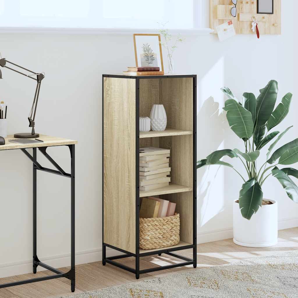 Vidaxl boekenkast 40x35x107,5 cm bewerkt hout sonoma eikenkleurig