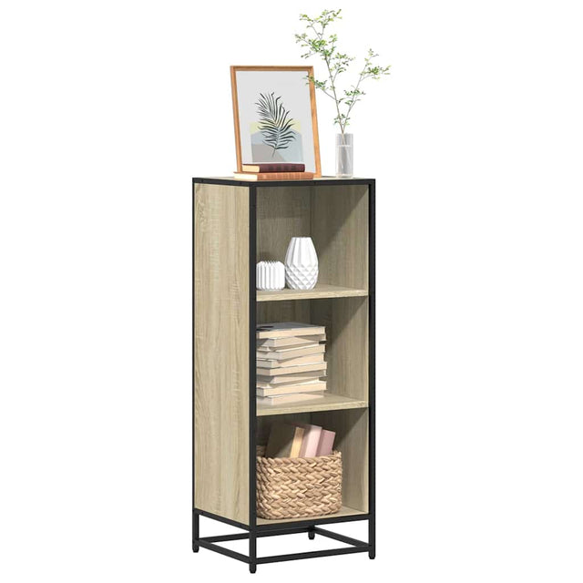 Vidaxl boekenkast 40x35x107,5 cm bewerkt hout sonoma eikenkleurig