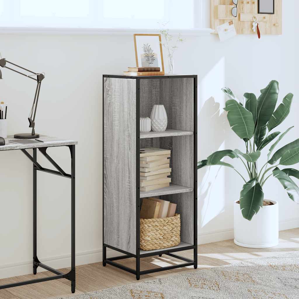 Vidaxl boekenkast 40x35x107,5 cm bewerkt hout grijs sonoma eikenkleur