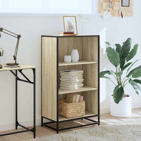 Vidaxl boekenkast 60x35x107,5 cm bewerkt hout sonoma eikenkleurig