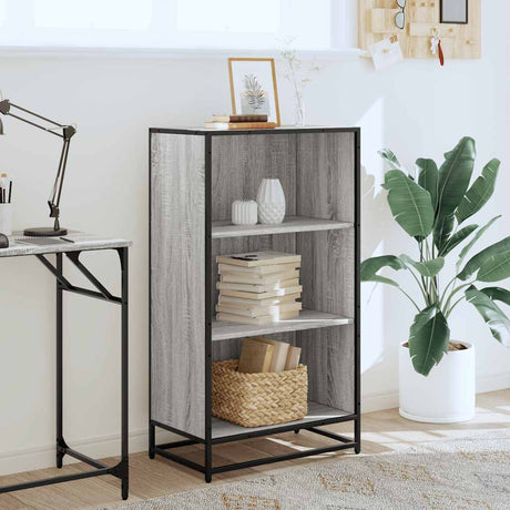 Vidaxl boekenkast 60x35x107,5 cm bewerkt hout grijs sonoma eikenkleur
