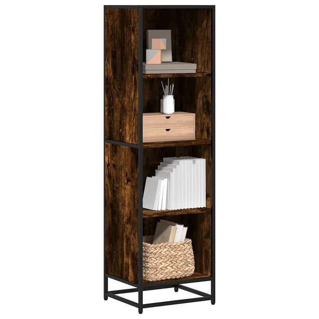 Vidaxl boekenkast 40x35x139 cm bewerkt hout gerookt eikenkleurig