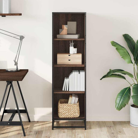 Vidaxl boekenkast 40x35x139 cm bewerkt hout bruin eikenkleur