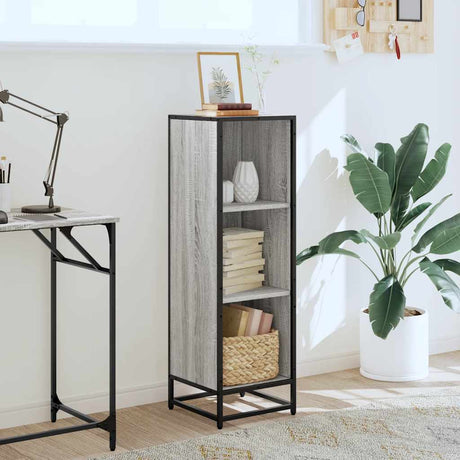Vidaxl boekenkast 33,5x33x107,5 bewerkt hout grijs sonoma eikenkleur