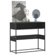 Vidaxl wandtafel 90x35x80 cm bewerkt hout zwart