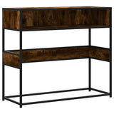 Vidaxl wandtafel 90x35x80 cm bewerkt hout gerookt eikenkleurig