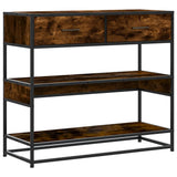 Vidaxl wandtafel 90x35x80 cm bewerkt hout gerookt eikenkleurig