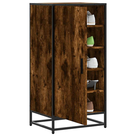 Vidaxx Schuhregal 48x38x97,5 cm verarbeitetes Holz, geräucherte Eiche