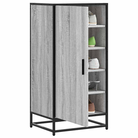 Vidaxx Schuhregal 48x38x97,5 cm, fertige Holzfarbe Sonoma-Eiche grau