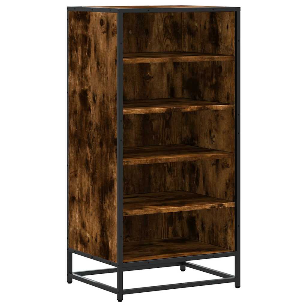 Vidaxx Schuhregal 48x38x97,5 cm verarbeitetes Holz, geräucherte Eiche