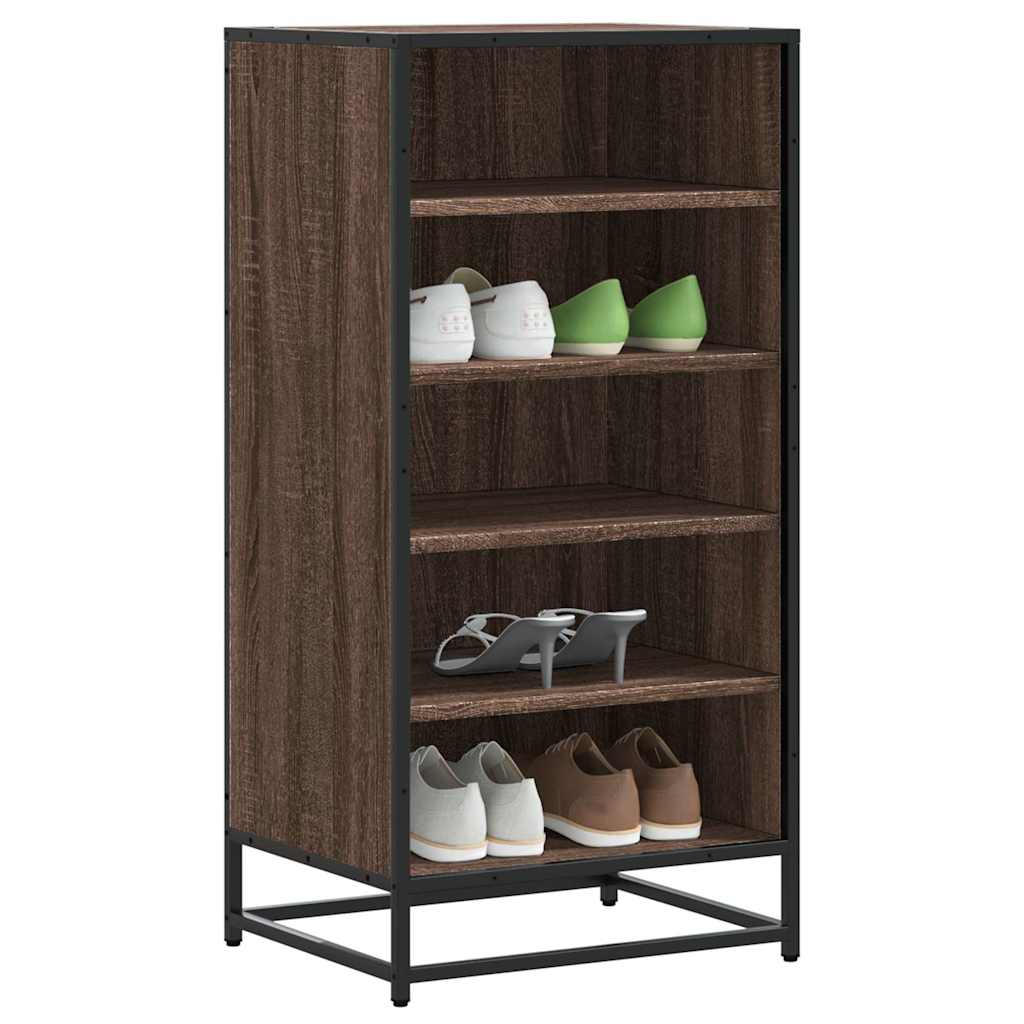 Vidaxx Schuhregal 48x38x97,5 cm, fertiges Holz, braune Eiche