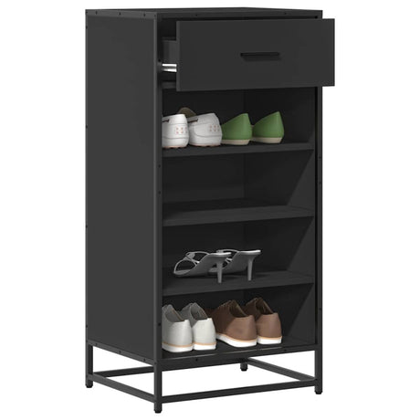 Vidaxx Schuhregal 48x38x97,5 cm lackiertes Holz schwarz