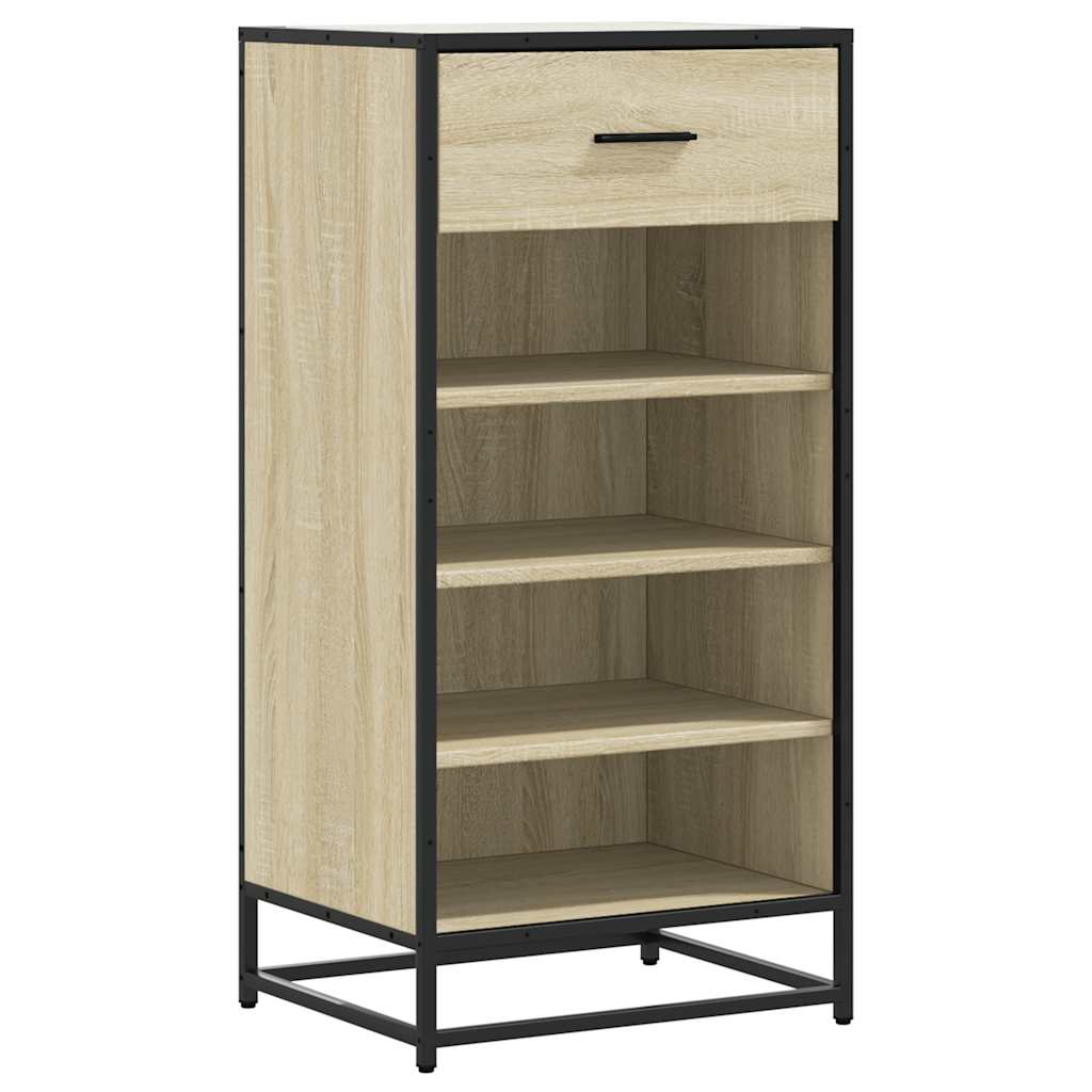 VidaXL Schuhregal 48x38x97,5 cm Holzwerkstoff Sonoma-Eiche-farbig