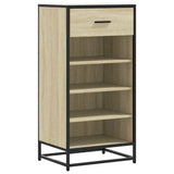 VidaXL Schuhregal 48x38x97,5 cm Holzwerkstoff Sonoma-Eiche-farbig