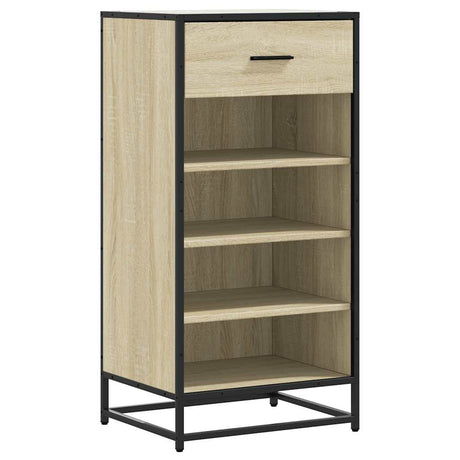 VidaXL Schuhregal 48x38x97,5 cm Holzwerkstoff Sonoma-Eiche-farbig
