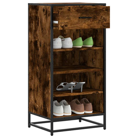 Vidaxx Schuhregal 48x38x97,5 cm verarbeitetes Holz, geräucherte Eiche