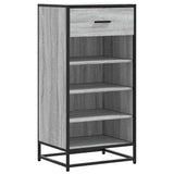 Vidaxx Schuhregal 48x38x97,5 cm, fertige Holzfarbe Sonoma-Eiche grau
