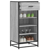 Vidaxx Schuhregal 48x38x97,5 cm, fertige Holzfarbe Sonoma-Eiche grau