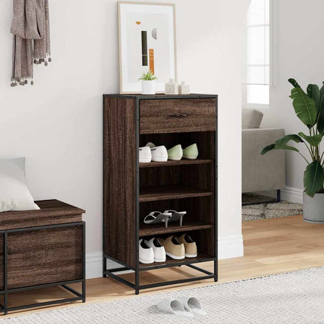 Vidaxx Schuhregal 48x38x97,5 cm, fertiges Holz, braune Eiche