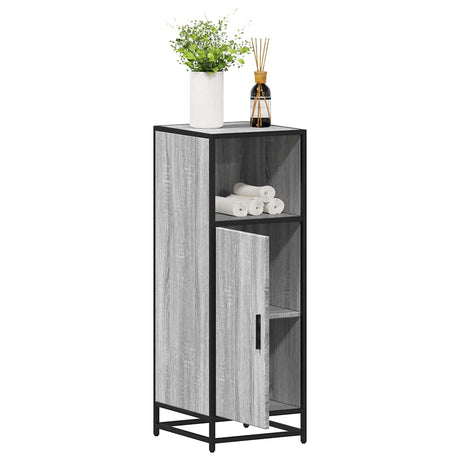 Vidaxl badkamerkast 35x37,5x100cm bewerkt hout grijs sonoma eikenkleur