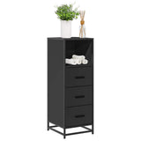 Vidaxl badkamerkast 35x37,5x100 cm bewerkt hout zwart