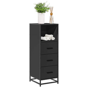 Vidaxl badkamerkast 35x37,5x100 cm bewerkt hout zwart