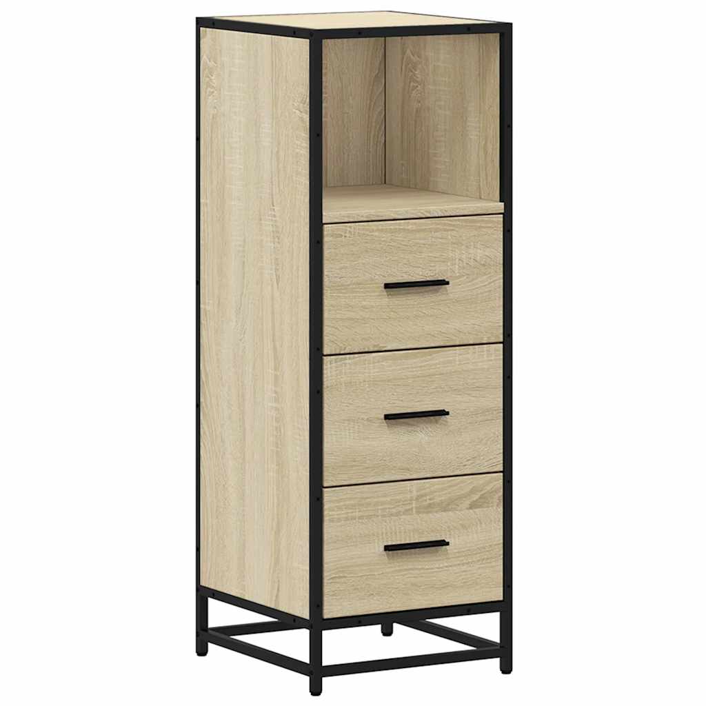 Vidaxl badkamerkast 35x37,5x100 cm bewerkt hout sonoma eikenkleurig