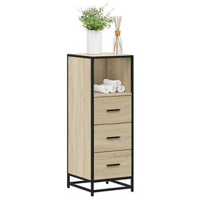 Vidaxl badkamerkast 35x37,5x100 cm bewerkt hout sonoma eikenkleurig