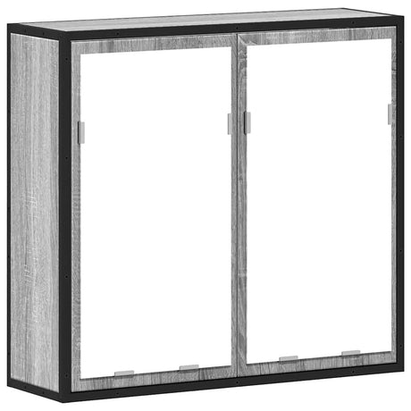 Vidaxl badkamerspiegelkast 65x20x60 cm bewerkt hout grijs sonoma eiken