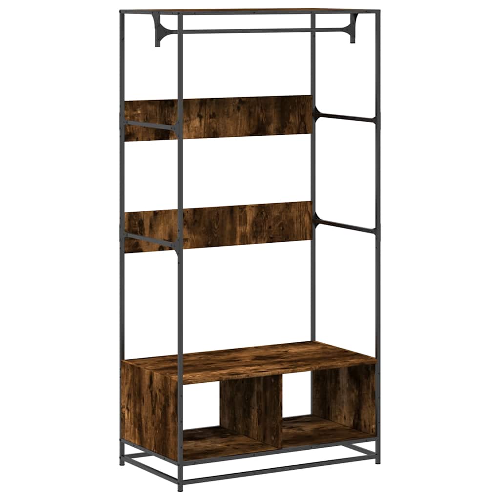 Vidaxx Kleiderschrank 90x50x180 cm Holzwerkstoff, Räuchereiche