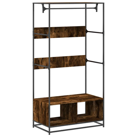 Vidaxx Kleiderschrank 90x50x180 cm Holzwerkstoff, Räuchereiche
