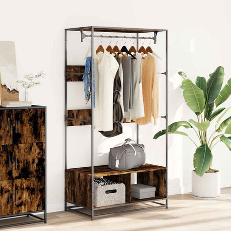 Vidaxx Kleiderschrank 90x50x180 cm Holzwerkstoff, Räuchereiche