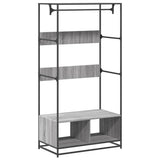 Vidaxx Kleiderschrank 90x50x180 cm Holzwerkstoff Sonoma-Eiche grau
