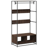Vidaxx Kleiderschrank 90x50x180 cm, fertiges Holz, braune Eiche