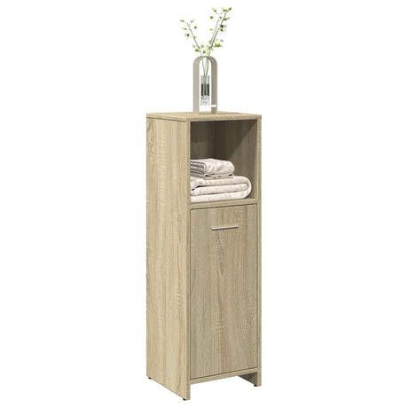 Vidaxl badkamerkast 30x30x95 cm spaanplaat sonoma eikenkleurig