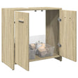 Vidaxl wastafelkast 60x33x60 cm bewerkt hout sonoma eikenkleurig