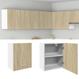 Vidaxl bovenkast lyon 50x31x60 cm bewerkt hout sonoma eikenkleurig
