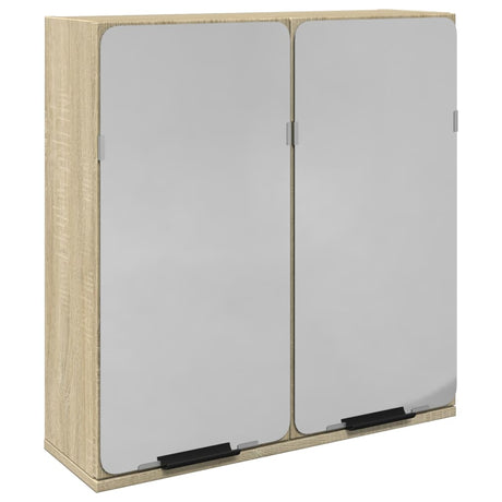 Vidaxl badkamerspiegelkast 64,5x20x66,5 cm bewerkt hout sonoma eiken